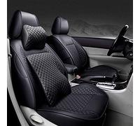 Coche Seat Funda Asientos Funda De Cuero Para Asiento Coche Especial Para Kia K2 K3 K4 K5 Para Para Cerato Para Sportage Para Optima Para Maxima Para Carnival(Negro,Have pillow)