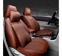 Coche Seat Funda Asientos Funda De Cuero Para Asiento Coche Especial Para Kia K2 K3 K4 K5 Para Para Cerato Para Sportage Para Optima Para Maxima Para Carnival(Café,Have pillow)