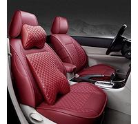 Coche Seat Funda Asientos Funda De Cuero Para Asiento Coche Especial Para Kia K2 K3 K4 K5 Para Para Cerato Para Sportage Para Optima Para Maxima Para Carnival(Red wine,Have pillow)