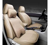 Coche Seat Funda Asientos Funda De Cuero Para Asiento Coche Especial Para Kia K2 K3 K4 K5 Para Para Cerato Para Sportage Para Optima Para Maxima Para Carnival(Beige,Have pillow)