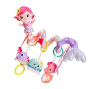 Coche Seat Stroller Activity Toy - Mermaid Musical Rattle Plush, Textured Sensory Development Plaything, Long Lasting Multipurpose Infant Entertainment | Music Box Rattles Bb Squeaker for 0 3 Years