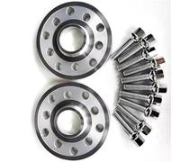 Coche Separadores Ruedas Para VW Para Golf Para Bora Para Polo 14x1,5 Pernos Ensanchados Forma Bola 2 Piezas 25mm Espesor PCD 5x100 5X112 CB57.1 Espaciadores Rueda(25mm Silver)