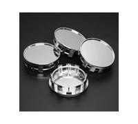 Coche Tapas Centrales para X-Trail Cascais para Suzuki para Momo Llantas Buje Discos Cubierta A Prueba Polvo 4 Piezas Tapa Central Rueda Coche En Blanco 54 Mm Llantas Centrales(Silver)