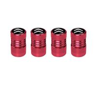 Coche Tapones para Válvula de Neumático para Citroen DS3 2014 2015 2016, 4 Tapones de Válvula de Aluminio para Neumáticos Cubierta Antipolvo para Rueda de Coche Accesorios,Red