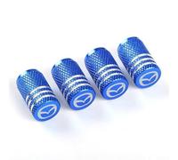 Coche Tapones para Válvula de Neumático para Mazda MX-30 2020-2023, 4 Tapones de Válvula de Aluminio para Neumáticos Cubierta Antipolvo para Rueda de Coche Accesorios,Blue