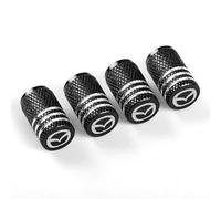 Coche Tapones para Válvula de Neumático para Mazda MX-30 2020-2023, 4 Tapones de Válvula de Aluminio para Neumáticos Cubierta Antipolvo para Rueda de Coche Accesorios,Black