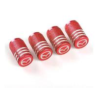 Coche Tapones para Válvula de Neumático para Mazda MX-5 2005-2023, 4 Tapones de Válvula de Aluminio para Neumáticos Cubierta Antipolvo para Rueda de Coche Accesorios,Red