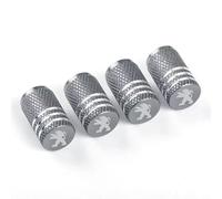 Coche Tapones para Válvula de Neumático para Peugeot 508L 2019-2023, 4 Tapones de Válvula de Aluminio para Neumáticos Cubierta Antipolvo para Rueda de Coche Accesorios,Grey