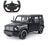 Coche teledirigido con Licencia Oficial Mercedes-Benz G63 AMG, Escala 1:14, Color Negro - Control Remoto con amortiguadores en Las Ruedas Delanteras, Apto para Uso en Interiores y Exteriores