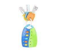 Coche Teledirigido de la Llave Elegante del Juguete del bebé con los Sonidos de Las Luces, para la Educación de Aprendizaje Temprano de los Niños (Blue)