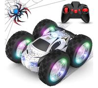 Coche Teledirigido Juguetes Niños 3 4 5 6 7 8 9+ Años, Todoterreno Teledirigido 4x4 Monster Truck Coches RC Alta Velocidad Recargable 360 °Rotación Drift Car con Luces Juegos Spider Regalo Niño Niña