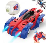 Coche Teledirigido Niños 3 4 5 6 7 8 9 Años, Coche Paredes Drift RC Car Spider Juguetes 2.4GHz Radiocontrol Recargable Carro Control Remoto con luz LED Coche Juegos Regalos Cumpleaños Niños Niñas