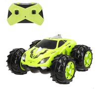 ColorBaby Speed & Go Coche teledirigido Anfibio 360º, Verde y Negro, 20x18x10 cm, 6 direcciones, Frecuencia 2.4 GH.z, Acrobacias, Coches radiocontrol para niños, Vehículo RC, Juguetes 4 años (41334)