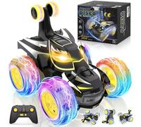 Coche Teledirigido para Niños 3 4 5 6 7 8 9 10 Años, 2.4Ghz Radiocontrol Monster Truck con Luces Remote Control Car, 360° Acrobacia Bat RC Coches Juguetes Regalo Cumpleaños Navidad Juegos Infantiles