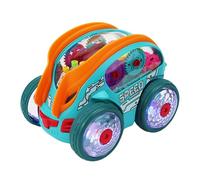 Coche Teledirigido para Niños De 4 a 7 Años - Coche Acrobático RC, Coche Teledirigido Colorido con Música para El Hogar | Coche Pequeño RC con Luz Giratoria 360 Grados, Al Aire Libre, Cumpleaños