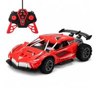 Coche teledirigido Rally Evolution Ruedas de goma Super Car Formula Racing Roadster Buggy con alerón RC Super RC Coche teledirigido para niños Color aleatorio (A)