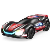 Coche teledirigido RC para niños - Coche de deriva con efectos de luz LED y sonido, 2,4 GHz, coche de carreras de juguete para interior y exterior, regalo para niños y niñas a partir de 3, 4, 5, 6, 7