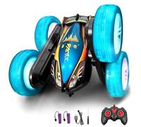 Coche teledirigido, regalo para niños y niñas de 8 a 12 años, con tapa de 360°, conducción de doble cara, control remoto de 2,4 G, para todo terreno, deriva, coche, juguete para interior y exterior