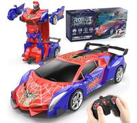 Coche Teledirigido Robot Transformar, Spider RC Carro Juguete Niño