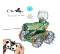 Coche Teledirigido, Vehículo RC Todo Terreno y Anfibio, Coche Radio Control con Lanzador de Agua para Carreras, Escalada en, Playa, Jardín y Competencias Deportivas
