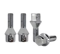 coche tornillo rueda tuerca Compatible Con BMW Para 135i 128i 2008-2013 Para M3 1988-2012 4 Uds Pernos Rueda Coche M12 × 1,5 28 Mm Accesorios