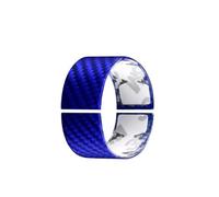 Coche Trim Interior Accesorio Para Chevrolet Para Corvette C8 2020-2023 Cubierta Anillo Para Volante Coche Interior Pegatina Fibra Carbono Dura Real(Blue)