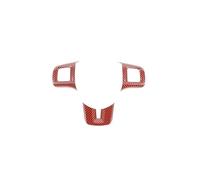 Coche Trim Interior Accesorio Para Dodge Para Challenger Para Cargador Para Durango 2009-2014 Cubierta Decorativa Para Volante Coche Juegos Pegatinas(Red carbon fiber 3PC)