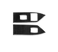 Coche Trim Interior Accesorio Para Ford Para Mustang GT Para Shelby 2005-2009 Pegatina Fibra Carbono Panel Control Aire Acondicionado Interno Coche(Window Lifter A)