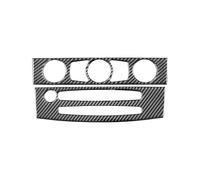 Coche Trim Interior Accesorio Para Serie 5 E60 2004-2010 Accesorios Aire Acondicionado Coche Panel Control CD Cubierta Embellecedora Pegatinas Marco Car Interior(B Black)