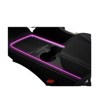 Coche Trim interior Accesorio Para Tesla Para Modelo 3 Y 21-22 Tiras Luces LED Ambientales Iluminación Neón Consola Central Tablero Control Para Aplicación Accesorios Interiores Car Interior Sticker (