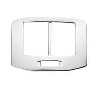 Coche Trim Interior Accesorio para VW T para Roc para T-ROC 2018 2019 2020 2021 2022 2023 Reposabrazos Trasero Coche Salida Ventilación Marco Adornos Accesorios(Sliver Sticker)