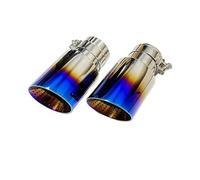 Coche Tubo Escape Cola 1 Pieza Piezas Automóvil Tubo Escape Silenciador Garganta Cola Acero Inoxidable Nido Avispas Azul Tostado Boca Trompeta Gran Diámetro(54mm-101mm)