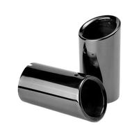 Coche Tubo Escape Consejos Para El Silenciador De Escape Para A1 A3 A4 A5 A6L Q3 Q5 Q7(68mm Black)
