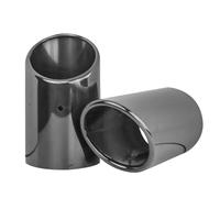 Coche Tubo Escape Consejos Para El Silenciador De Escape Para A1 A3 A4 A5 A6L Q3 Q5 Q7(95mm Black)