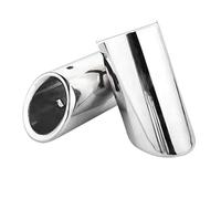 Coche Tubos Escape Consejos Para El Silenciador De Escape Para A1 A3 A4 A5 A6L Q3 Q5 Q7(63mm Silver)
