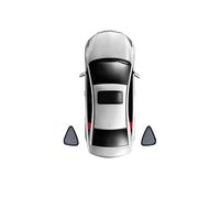 Coche Ventanas Laterales Parasoles para Audi A6 ALLROAD Lunas Delanteras Luna Trasera Privacidad UV Solar Visera Accesorios,2*TriangularWindows