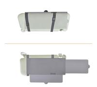 Coche Visera Parasol, WANPOOL Visera Parasol y Antireflejante para Asiento del Conductor o Pasajeros del Coche - Gris - 1 Pieza