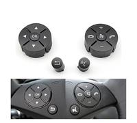 Coche Volante Interruptor Para Benz C E GLK Clase W204 X204 C180 C200 C250 C260 C300 C350 W207 W212 Teclas Botón Volante Multifunción Para Coche(Black Set)