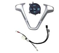 Coche Volante Interruptor Para Fiesta MK7 MK8 ST Para Ecosport 2013 Interruptor De Control Crucero Multifunción Cubierta Del Panel Marco Volante(One set)