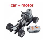 (coche y motor) Technic Block Brick Motor RC | Juguete de motor de bloque de ladrillo | Coche RC con motor de