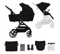 Cochecito 2 en 1 Yoxi Pure Black Kinderkraft