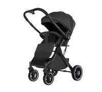 Cochecito Canne, cochecito bebe ligero y compacto, asiento reclinable de 95 a 175 °, diseño plegable compacto para viajes, para niños de 0 a 4 años (Negro)
