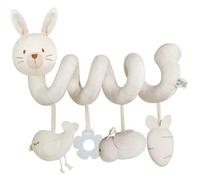 Cochecito De Bebé Juguete Espiral Animales De Peluche Colgando Cuna Juguetes Chirriantes Actividad Sensorial Educativa Temprana Campanas De Viento para Recién Nacidos De 0 A 6 Meses, Conejo, Juguet