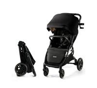 Kinderkraft Mitzy Buggy - Cochecito reclinable de hasta 22 kg, ligero, fácilmente plegable, respaldo y reposapiés ajustables, posición tumbada, ideal para viajes, color negro