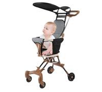 Cochecito de bebé ligero - Vehículo compacto para bebé, plegable para paseos infantiles | Wheeled Pram Tracker Walker Carrito de carro Scooter Afilador de casetas con marco Soporte de carga de asiento
