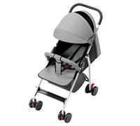 Cochecito de bebé ligero y compacto 0 meses a 4 años, 25 kg, plegable, respaldo reclinable, plegado automático en 1 paso, canopy-C-gris