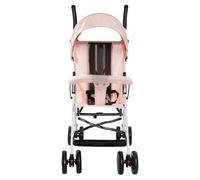 Cochecito de bebé ligero y compacto, de 0 meses a 4 años, capacidad de carga máxima de 25 kg, cochecito plegable, respaldo reclinable, plegado automático en 1 paso, Canopy-D-Rosa
