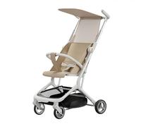 Cochecito de bebé plegable y ligero, cochecito de bolsillo para bebé, se puede llevar a bordo, adecuado para niños de 0 a 6 años (verde) (caqui)