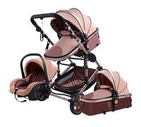 Cochecito de Bebé Sillas de Paseo 3 en 1 Baby Walker Cochecito de Alto Paisaje Cochecitos Plegables Carrito de Bebé para Bebé 0-36 Meses (beige)