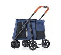 Cochecito de lujo para perros grandes Cochecitos para perros grandes Cochecito de paseo para mascotas de primera calidad Cochecito de 4 ruedas para mascotas Cochecito para mascotas para gatos, perro
